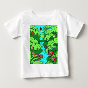 Jungle Paradise with Wildlife Baby T-Shirt