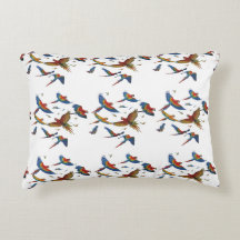 Jungle Parrot Harmony Throw Pillows