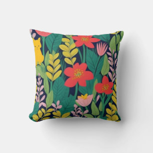 Jungle pattern cushion