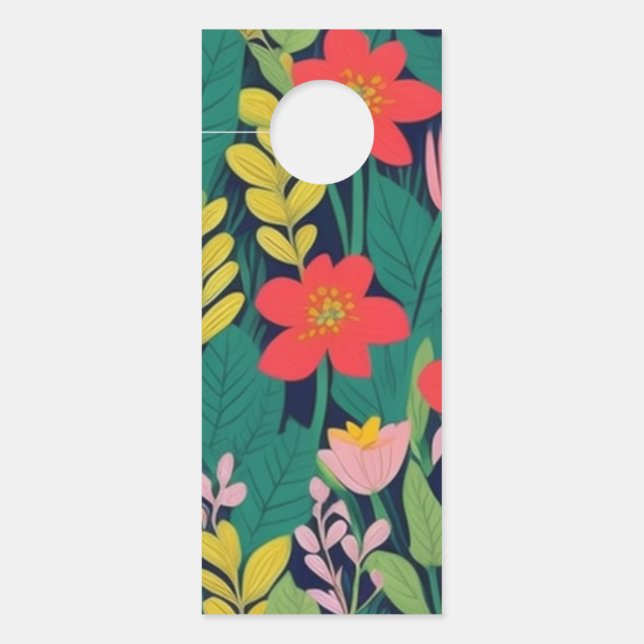 Jungle pattern door hanger (Front)
