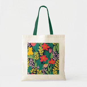 Jungle pattern tote bag