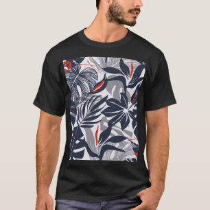 Jungle Plants: Floral Organic Seamless T-Shirt