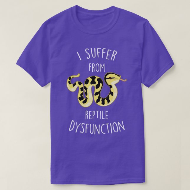 Jungle Python Reptile Dysfunction T-Shirt (Design Front)