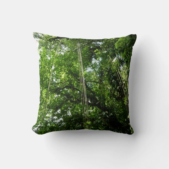 Jungle Ropes Rainforest Photography Cushion (Front)
