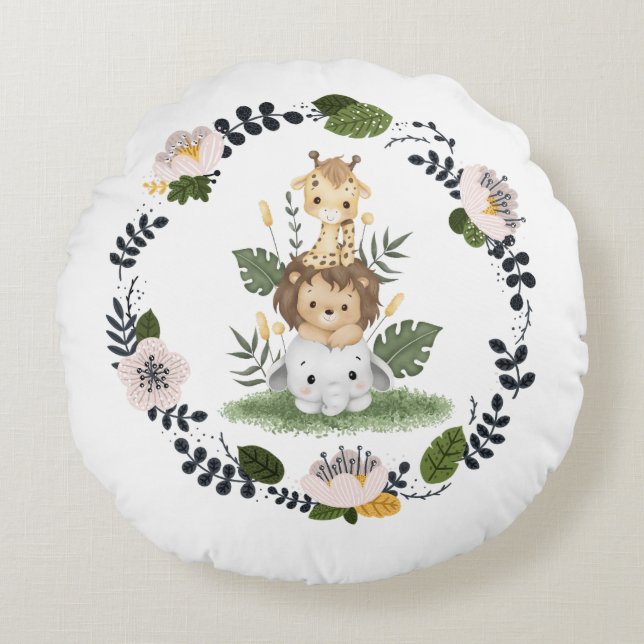 Jungle Round Cushion (Front)