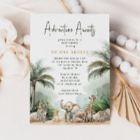 Jungle Safari Animals Adventure Awaits Baby Shower