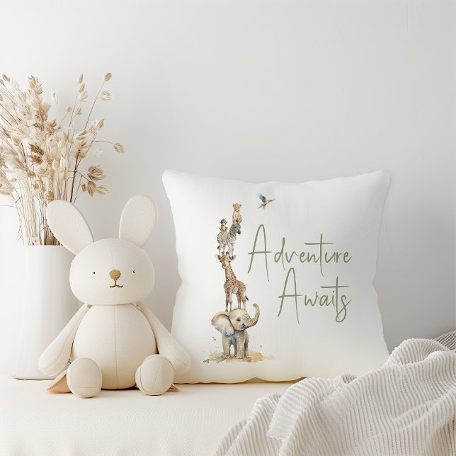 Jungle Safari Animals Adventure Awaits Cushion (Creator Uploaded)
