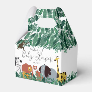 Jungle Safari Animals Baby Shower Favour Box