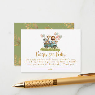 Jungle Safari Animals Books for Baby Enclosure Card