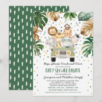 Jungle Safari Animals Drive Through Baby Shower