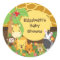 Jungle Safari Baby Animals Baby Shower Stickers