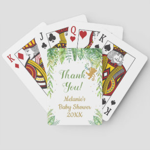 Jungle Safari Baby Shower Favour Playing Cards