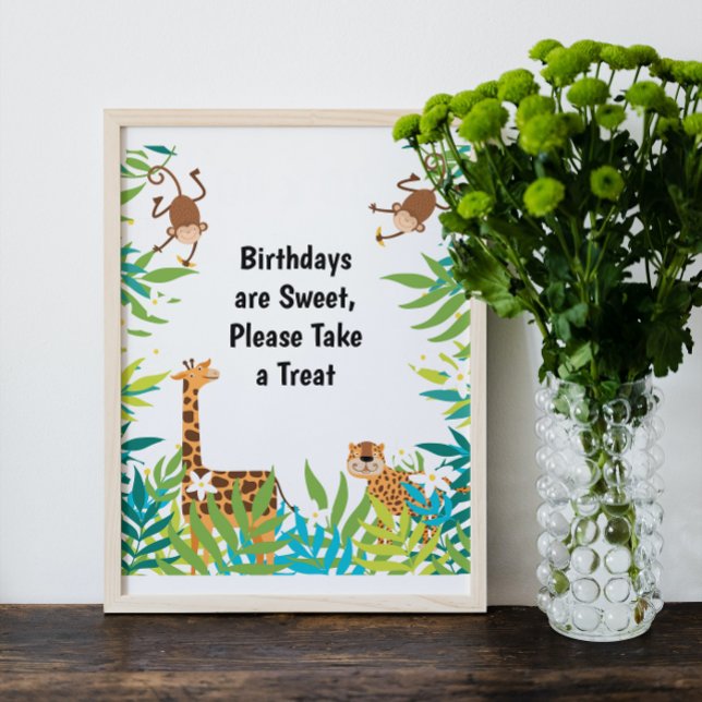 Jungle Safari Birthday Party Sign (Creator Uploaded)