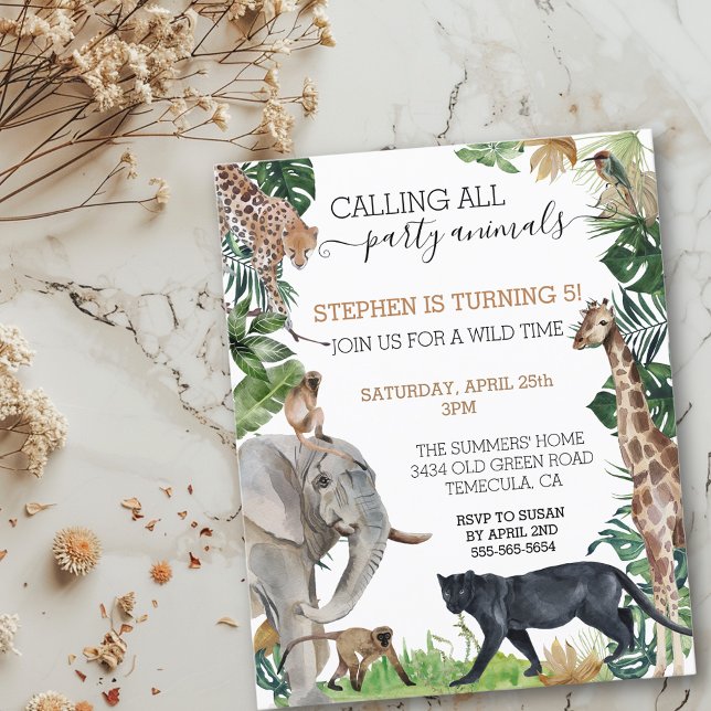 Jungle Safari Calling Party Animals Panther  (Creator Uploaded)