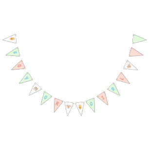 Jungle Safari Gender Reveal Party bunting banner