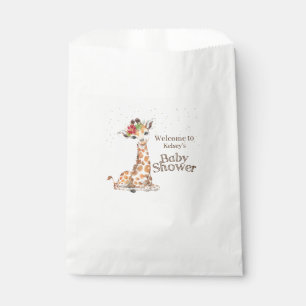 Jungle Safari Giraffe Baby Shower Favour Bag