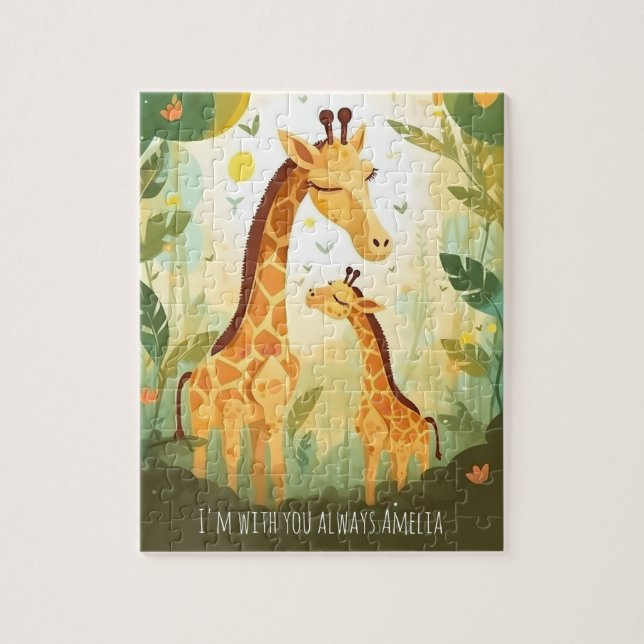 Jungle Safari Giraffe Jigsaw Puzzle (Vertical)