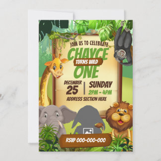 Jungle Safari Invitation