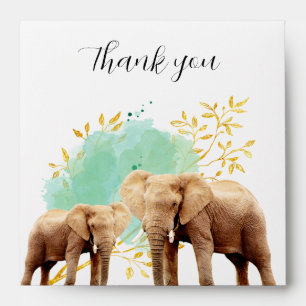 Jungle Safari "It's About To Get Wild" Baby Shower Envelope