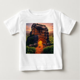 Jungle Safari Magic – Elephant & Cave Kids Tee