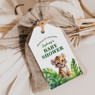 Jungle Safari Tropical Animals Baby Shower Favour Gift Tags