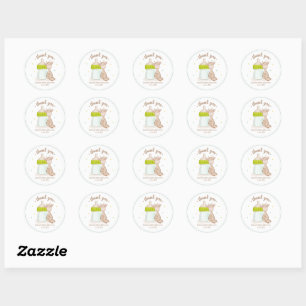 Jungle Safari Wild Baby Shower Classic Round Sticker