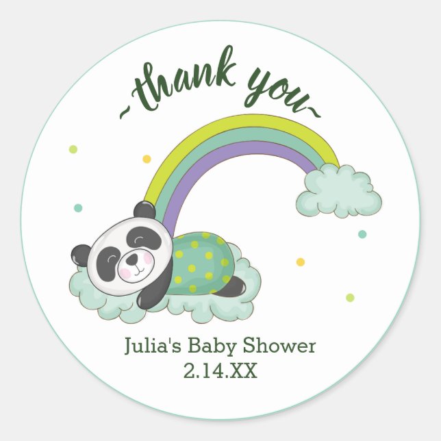 Jungle Safari Wild Baby Shower Classic Round Sticker (Front)
