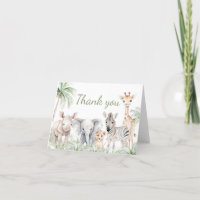 Jungle Safari Wild One Animals Baby Shower