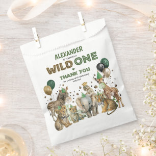 Jungle Safari Wild Party Animals Boys Birthday Favour Bag