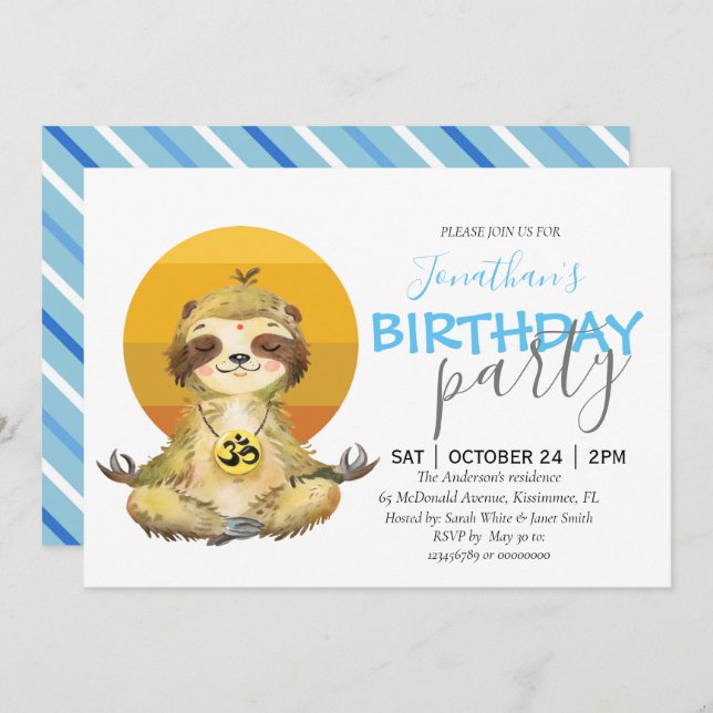 jungle safari zoo  Announcement (Front/Back)