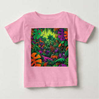 Jungle Scene Exotic Animals T-Shirt