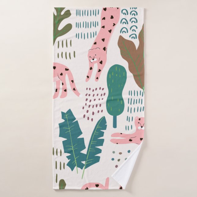 Jungle seamless pattern bath towel (Bath Towel)