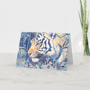 Jungle Shadows Tiger's Intense Stare Card