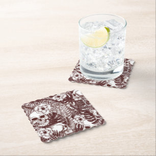 Jungle Skulls Coasters