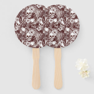 Jungle Skulls Hand Fans