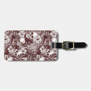 Jungle Skulls Luggage Tag