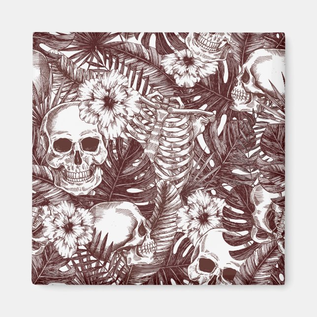 Jungle Skulls Magnet (Front)