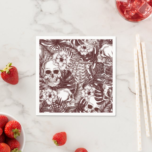 Jungle Skulls Paper Napkins (Insitu)