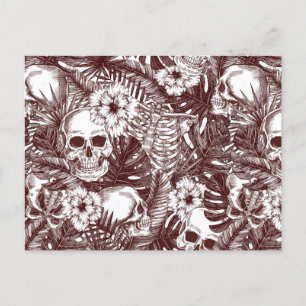 Jungle Skulls Postcard