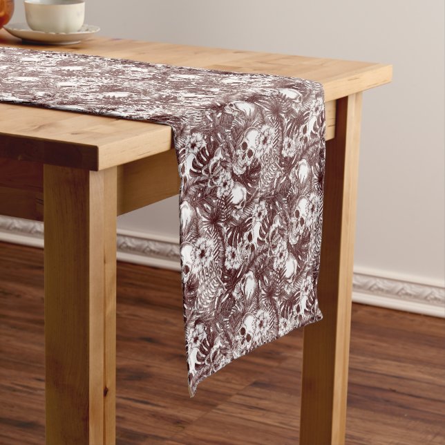 Jungle Skulls Table Runner (In Situ)