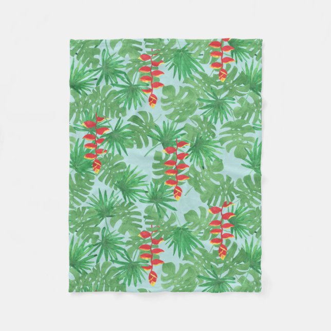 Jungle Sky Fleece Blanket (Front)