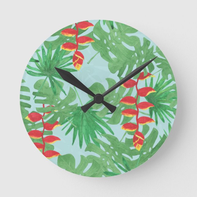 Jungle Sky Round Clock (Front)