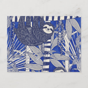 Jungle Sloths Postcard