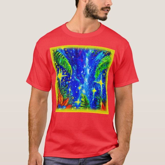 Jungle Stars Painting. Buy Now T-Shirt (Front)