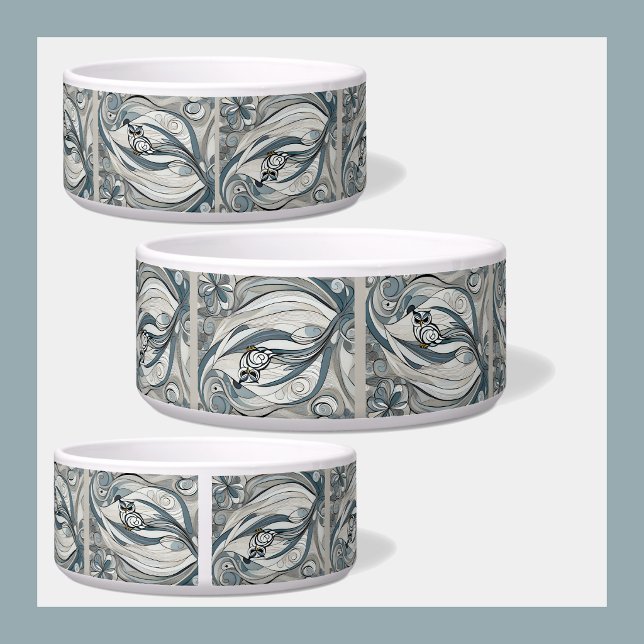 Jungle Static Pet Bowl (Jungle Static Pet Bowl)