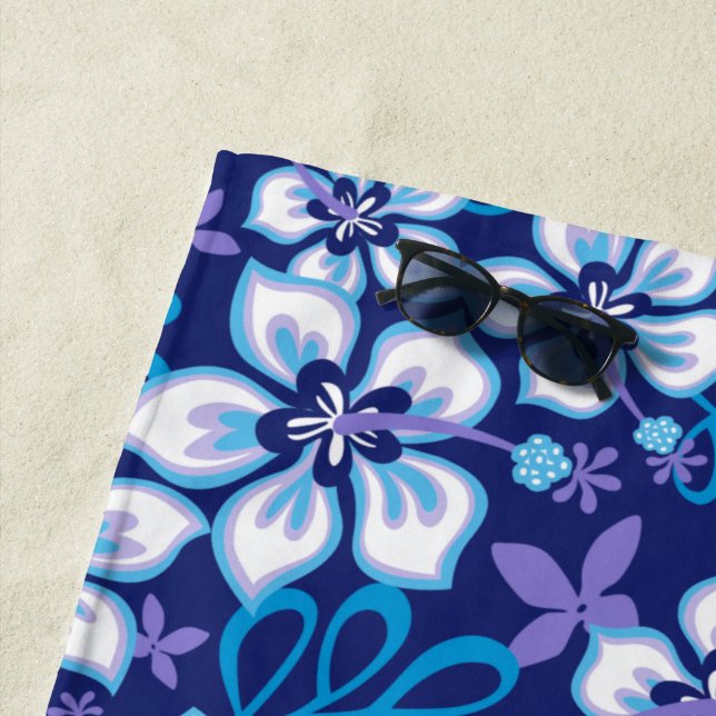 JUNGLE SURF (BLUE COMBO) BEACH TOWEL (In Situ)