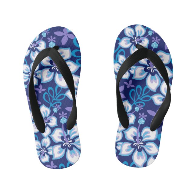 JUNGLE SURF (BLUE COMBO) KID'S THONGS (Footbed)