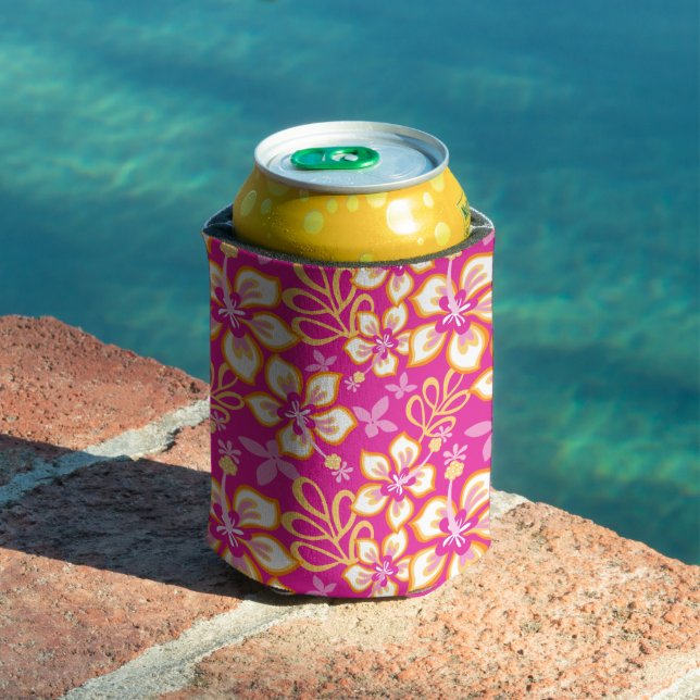 JUNGLE SURF (HOT PINK COMBO) CAN COOLER (In Situ Pool)