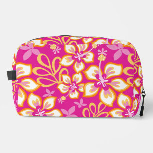 JUNGLE SURF PATTERN IN HOT PINK DOPP KIT