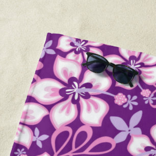 JUNGLE SURF (PURPLE COMBO) BEACH TOWEL